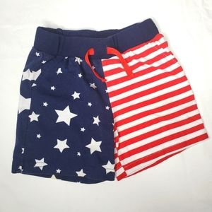 5/$25 Okie Dokie Baby 12Months American Flag Shorts Unisex